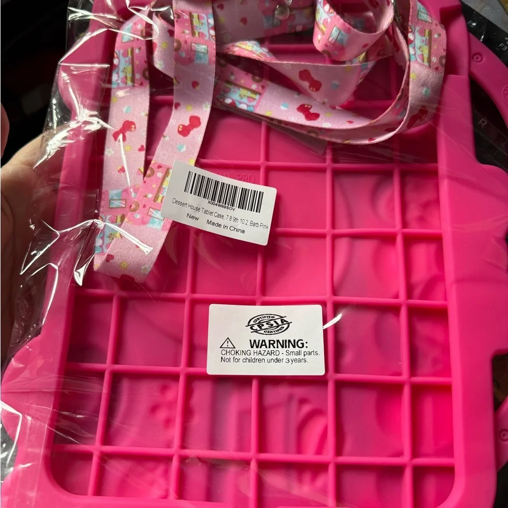 Barbie Pink iPad 9th 8th 7th Generation Case for Kids Girls Silicone Enchanted